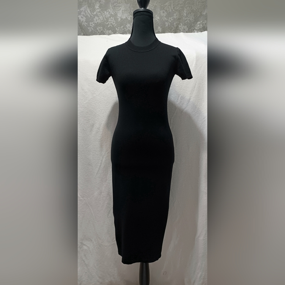 NWT Hatch The Eliza Dress Maternity Size 0 In Black